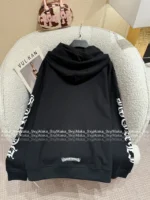 CHROME HEARTS 2025SS Early Fall Collection 🖤 Must-Have Streetwear Hoodie - Oversized Fit with Sanskrit Print & Zip Detail - Image 18