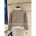 Hermes 🍊 2025 Early Autumn New Collection Jacquard Pig Nose Logo Zip-Up Cardigan in Cashmere/Wool Blend - Image 12