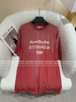ACNE STUDIOS 1996 Series New Colorway ❣️ Crewneck Printed Letter Logo 100% Cotton T-Shirt (Short/Long Sleeve) - Image 22