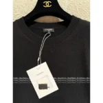 Chanel 25B Fall/Winter Collection 🎀 Bow Cuff Cashmere Sweater - 100% Kashmir Wool Pullover with Jacquard Logo - Image 8