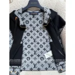 Louis Vuitton 2025SS Early Fall Collection 🐻 Wool Blend Hooded Vest - Jacquard Logo Cape Top with Notch Collar - Image 16
