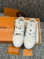 Louis Vuitton Premium 2025 Summer Couple Trainer Sneakers ✨ Embroidered Badge Detail - Gift Box Packaging - Image 12
