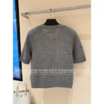 Prada 25SS Early Fall Collection 🧑‍🎓 British Academic Style Sweater - 100% Wool Round Neck Plaid Pullover - Image 12
