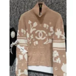 Chanel 2024N Coco Neige Ski Collection ❄️ Jacquard Logo Cashmere Sweater - High-Neck Knit with Dust Bag Packaging - Image 4