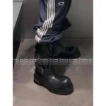 Balmain 2025 Fall/Winter Collection 🐾 Jisoo's BB Venom Boots - Techwear Style High-Shank Boots w/ Distressed Leather 👢 - Image 17