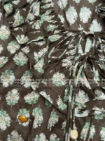 Chanel Vintage Exclusive Series 🆕 Retro Print Camisole - Ruffle V-Neck Tie-Front Pearl Bow Top - Image 37
