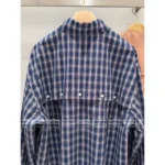 miumiu 2025SS Early Fall Collection 🆕 Classic Plaid Baseball Jacket - Notch Collar & Logo Appliqué w/ Contrast Sleeves - Image 4