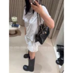 Chanel 🎳 25A Haute Atelier Collection Maxi Bowling Bag in Imported Oil-Waxed Leather with Custom Hardware - Image 2