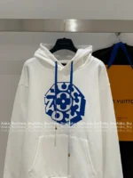 Louis Vuitton 🆕 2025SS Early Fall New Collection Printed Blue Letter Logo Hoodie Sweatshirt - Image 19