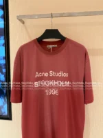ACNE STUDIOS 1996 Series New Colorway ❣️ Crewneck Printed Letter Logo 100% Cotton T-Shirt (Short/Long Sleeve) - Image 20