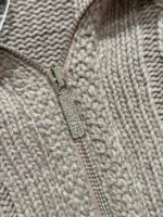 Chanel 2024N Coco Neige Ski Collection 🆕 Jacquard Logo Cardigan - Zip-Front Knit Jacket with Artisanal Crochet - Image 22