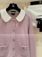 Chanel 25B Early Fall Collection 🎀 100% Kashmir Cashmere Peter Pan Collar Cardigan - Dust Bag Included - Image 22
