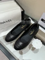 Chanel 2025B Early Fall Collection 🐼 Color-Block Mary Janes - Leather Chain Strap Two-Tone Pumps - Image 24