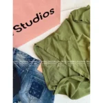ACNE STUDIOS 1996 Series New Colorway 🆕 Round Neck Logo Tee - Cotton Short/Long Sleeve Shirt - Image 9