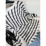 Dior 2025 Early Autumn Collection 🔍 Celebrity-Inspired Knitwear - Cashmere/Silk Blend Diagonal Stripe Sweater - Image 13
