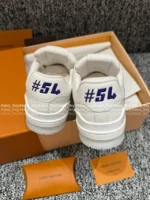 Louis Vuitton Premium 2025 Summer Couple Trainer Sneakers ✨ Embroidered Badge Detail - Gift Box Packaging - Image 10