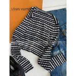 Louis Vuitton 2025SS Spring/Summer Collection 🖤 Must-Have "Spicy Girl" Top - Striped Shell Jacquard Knit Cardigan & Tee - Image 19