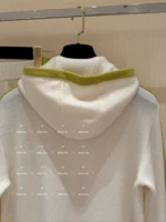 Chanel 2025C Early Spring Collection ❕ Cashmere Edition Lounge Set - Minimalist Contrast-Hem Hooded Coat & Wide-Leg Pants - Image 37