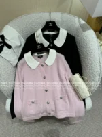 Chanel 25B Early Fall Collection 🎀 Dust Bag Packaging - 100% Kashmir Cashmere Peter Pan Collar Cardigan - Image 34