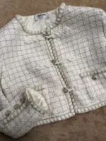 Chanel 2025A Early Fall Haute Atelier Collection 🆕 Imported Tweed 3-Piece Set - Silk-Lined Suit w/ Oriental Frog Closures - Image 17