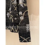 Chanel 25A Early Fall Collection ✉️ Jacquard Gold-Thread Sweater - Round Neck Wool/Cashmere Blend Pullover w/ Dust Bag - Image 10