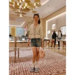Louis Vuitton 2025SS Early Fall Collection 🆕 Gianna Jun Inspired Cardigan - Cashmere/Lambswool Blend w/ Towel Jacquard & Color-Block V-Neck - Image 8