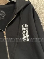 CHROME HEARTS 2025SS Early Fall Collection 🖤 Must-Have Streetwear Hoodie - Oversized Fit with Sanskrit Print & Zip Detail - Image 14