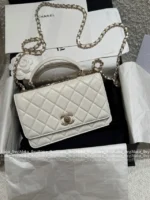 Chanel 2025S Sakura Pink Collection 🌸 Trendy CC Chain Bag - Heavy Crystal Letter Logo & Handle ⛓️ - Image 15