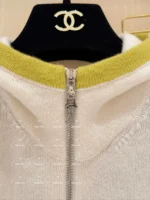 Chanel 2025C Early Spring Collection ❕ Cashmere Edition Lounge Set - Minimalist Contrast-Hem Hooded Coat & Wide-Leg Pants - Image 36