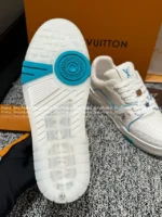 Louis Vuitton Premium 2025 Summer Couple Trainer Sneakers ✨ Embroidered Badge Detail - Gift Box Packaging - Image 8