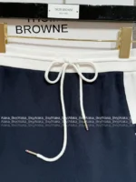 THOM BROWNE 2025 Early Fall Collection 👧 Classic Color-Block Set - Ribbed Cuff Zip-Up Leisure Suit - Image 16