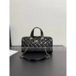 Chanel 🎳 25A Haute Atelier Collection Maxi Bowling Bag in Imported Oil-Waxed Leather with Custom Hardware - Image 24