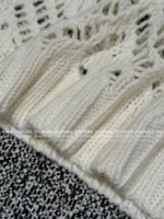 Dior 2025 Early Fall Collection ⭐ Beige Open-Knit Vest - Crochet Cardigan & Tank Top Set - Image 14