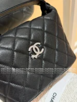 Chanel First Stock Available! ✨ 2025B Crystal Star Logo Bag - Caviar Leather Box Bag w/ Multi-Way Strap - Image 19