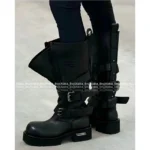 Balmain 2025 Fall/Winter Collection 🐾 Jisoo's BB Venom Boots - Techwear Style High-Shank Boots w/ Distressed Leather 👢 - Image 13