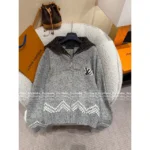 Louis Vuitton 2025SS Early Fall Collection 🩶 NIGO® Collab Zip Cardigan - Heavy Jacquard w/ Embroidered Logo & Lambswool Blend - Image 16