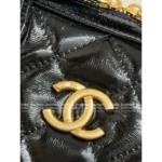 Chanel 🎳 25A Haute Atelier Collection Maxi Bowling Bag in Imported Oil-Waxed Leather with Custom Hardware - Image 23