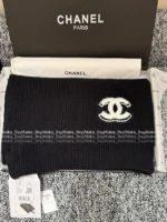 Chanel 25B Fall/Winter Collection ❄️ Towel-Embroidered Logo Set - 100% Kashmir Cashmere Scarf/Beanie/Gloves - Image 25