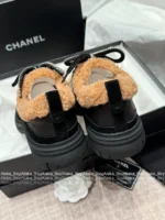 Chanel 2025B Fall/Winter Collection 🔎 Classic Quilted Panda 🐼 Black & White Color-Block Platform Sneakers 👟 - Chunky Lift Sole - Image 15