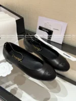 Chanel 2025B Early Fall Collection 🐼 Color-Block Mary Janes - Leather Chain Strap Two-Tone Pumps - Image 20