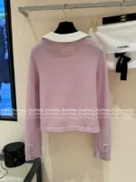 Chanel 25B Early Fall Collection 🎀 Dust Bag Packaging - 100% Kashmir Cashmere Peter Pan Collar Cardigan - Image 31