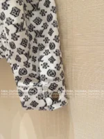LouisVuitton 2025SS Early Spring Collection 🆕 Women's 4-Leaf Clover Print Denim Set - Jacket & Skirt w/ Embroidered Patches - Image 23