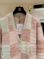 Chanel 25M Early Fall Collection 🌈 Macaron Color-Block Vest - Terry Fabric Hooded Sleeveless Top & V-Cardigan - Image 29