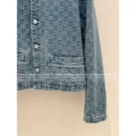 Gucci 2025SS Spring/Summer Collection ❕ GG Logo Burnout Denim Jacket - Embroidered Pocket Detail - Image 13