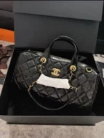 Chanel 🎳 25A Haute Atelier Collection Maxi Bowling Bag in Imported Oil-Waxed Leather with Custom Hardware - Image 22