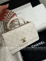 Chanel 2025S Sakura Pink Collection 🌸 Trendy CC Chain Bag - Heavy Crystal Letter Logo & Handle ⛓️ - Image 3
