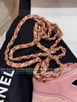Chanel 2025P Spring/Summer Collection 🌸 Sakura Pink 31 Nano Chain Bag - Genuine Suede w/ Multi-Way Strap & YKK Hardware (Gift Box Packaging) ⛓️ - Image 3