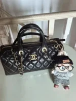 Chanel 🎳 25A Haute Atelier Collection Maxi Bowling Bag in Imported Oil-Waxed Leather with Custom Hardware - Image 21