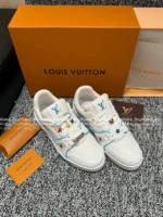 Louis Vuitton Premium 2025 Summer Couple Trainer Sneakers ✨ Embroidered Badge Detail - Gift Box Packaging - Image 22