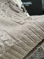 Chanel 2024N Coco Neige Ski Collection 🆕 Jacquard Logo Cardigan - Zip-Front Knit Jacket with Artisanal Crochet - Image 3